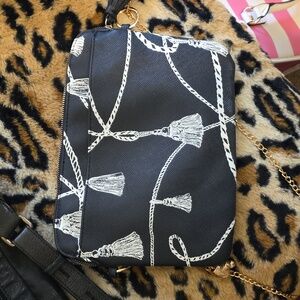 Chico's Navy and white tassle